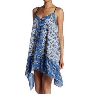 𝅺anthropologie Adelyn Rae Bohemian Floral Print Handkerchief Dress